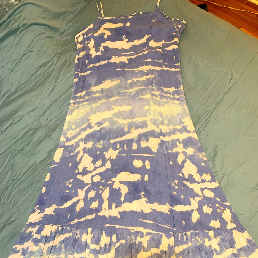 Sky tie dye maxi dress size L